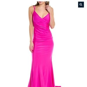Issue New York Vibrant Pink Backless Dress